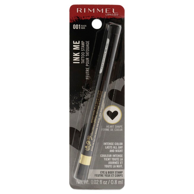 Ink Me Tatto Stamp Eyes and Body - 001 Black Heart Shape by Rimmel London for Women - 0.02 oz Eyeliner, NA, hi-res image number null