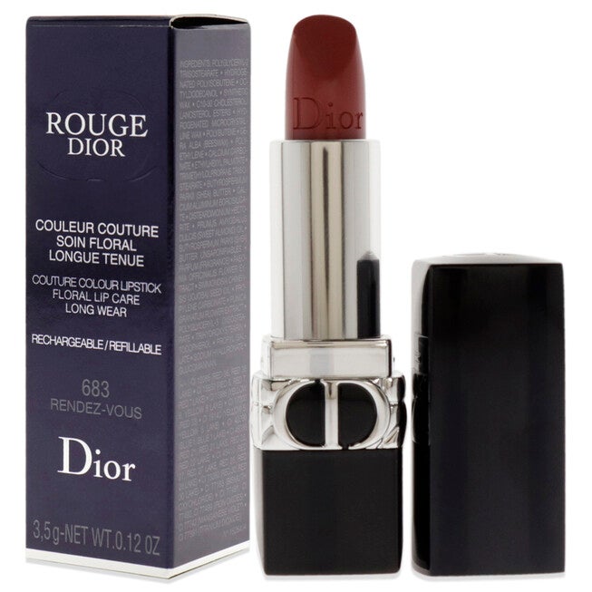 Rouge Dior Couture Lipstick Satin - 683 Rendez-Vous by Christian Dior for Women - 0.12 oz Lipstick (Refillable), NA, alternate image number null