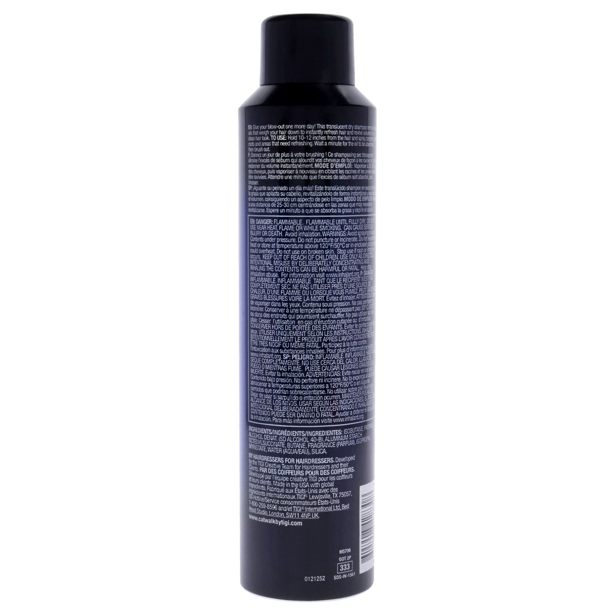 Catwalk Transforming Dry Shampoo by TIGI for Unisex - 5.2 oz Dry Shampoo, See Description, alternate image number 1