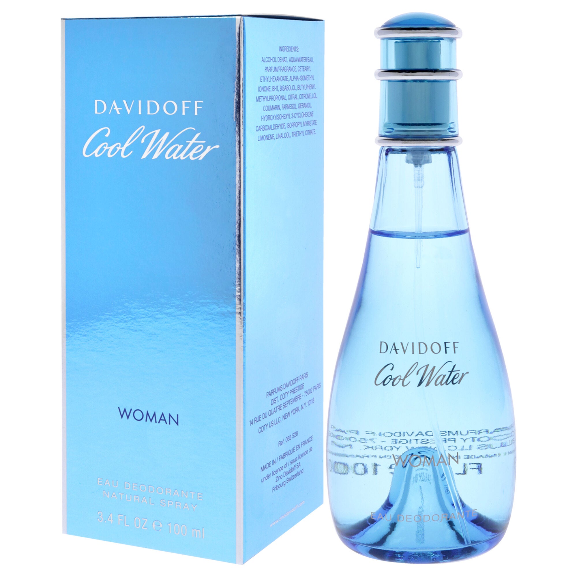 Cool Water by Davidoff for Women - 3.4 oz Deodorant Spray, See Description, alternate image number 3