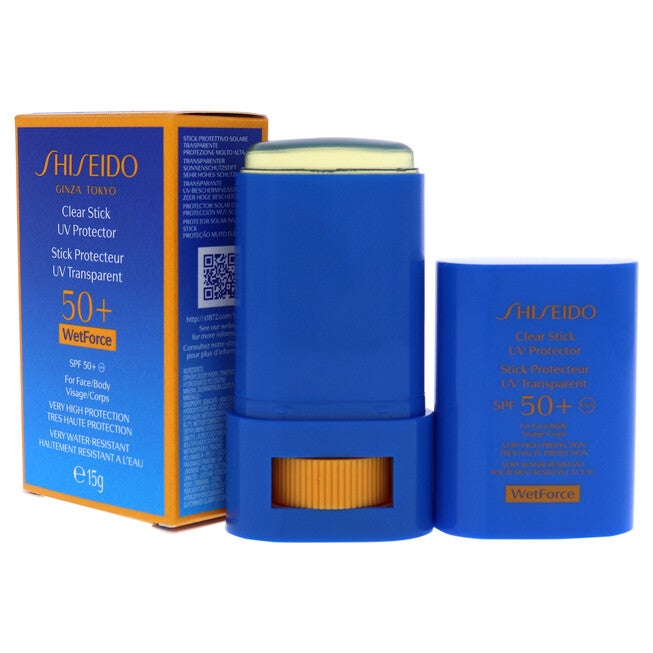 Clear Sunscreen Stick SPF 50 Plus by Shiseido for Unisex - 0.52 oz Sunscreen, , alternate image number null