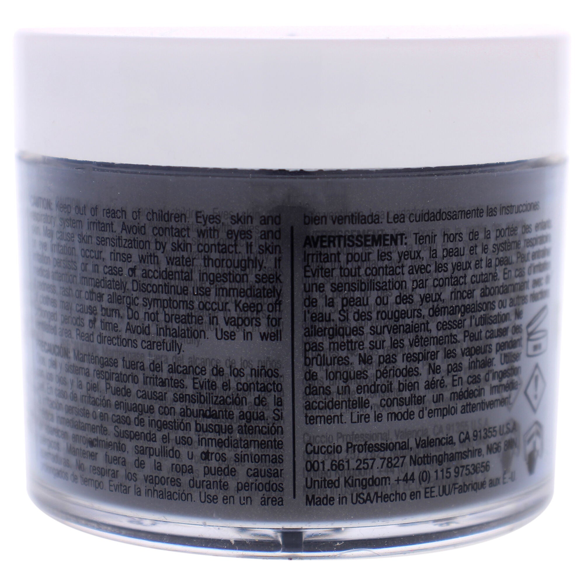 Pro Powder Polish Nail Colour Dip System - Silver With Grey Undertones by Cuccio Colour for Women - 1.6 oz Nail Powder, See Description, alternate image number 2