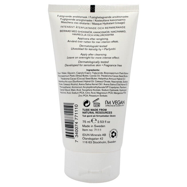 Moisturizing Face Mask by Idun Minerals for Women - 2.53 oz Mask, See Description, alternate image number 1