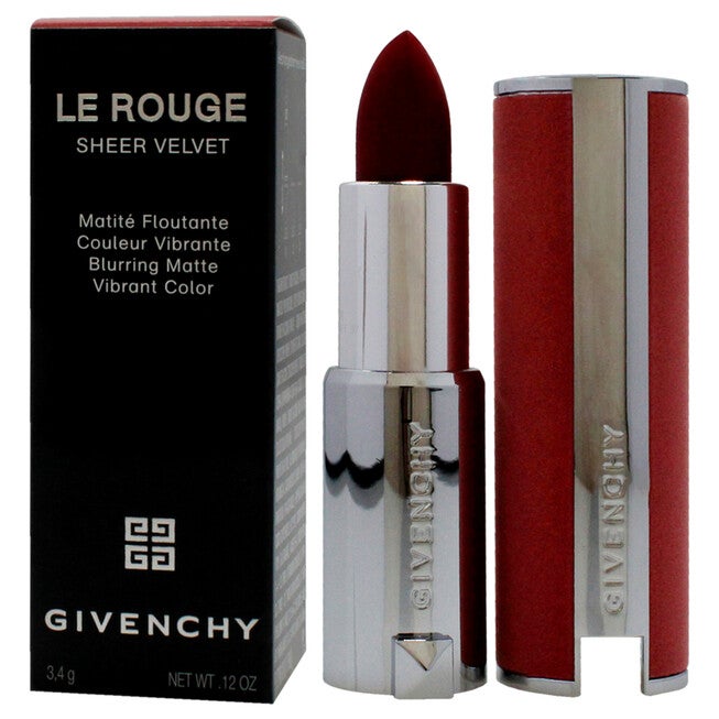 Le Rouge Sheer Velvet Matte Lipstick - N37 Rouge Graine by Givenchy for Women - 0.11 oz Lipstick, NA, alternate image number null