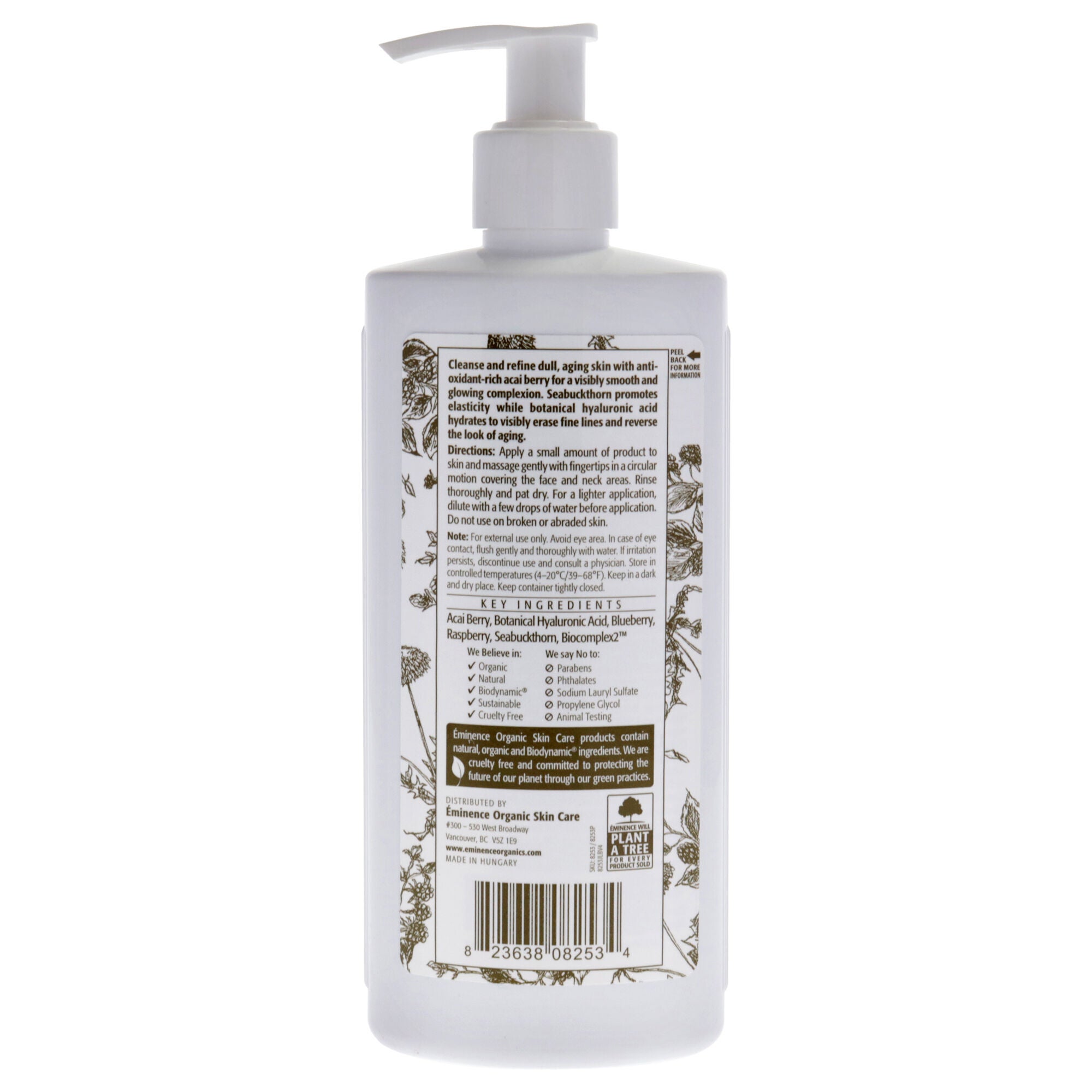 Firm Skin Acai Cleanser by Eminence for Unisex - 8.4 oz Cleanser, See Description, alternate image number 2