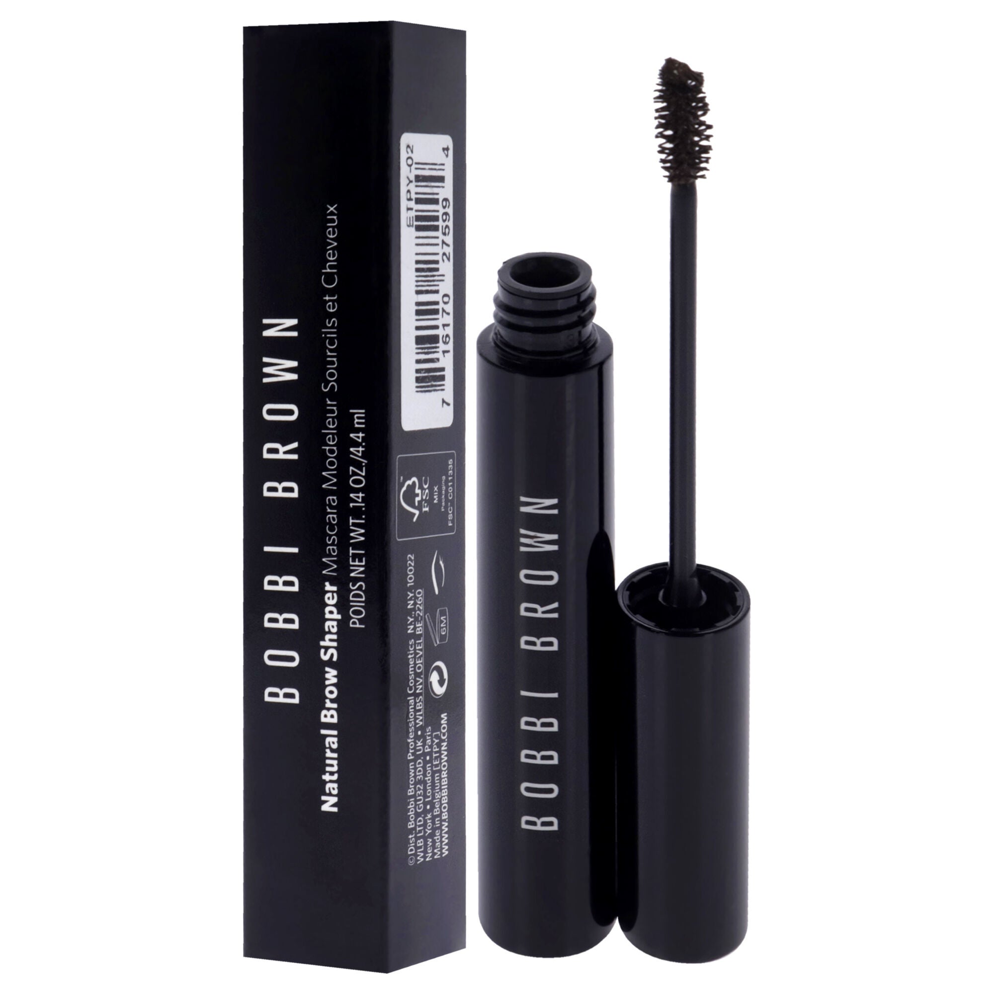 Natural Brow Shaper - 2 Mahogany by Bobbi Brown for Women - 0.14 oz Mascara, Black, alternate image number 3