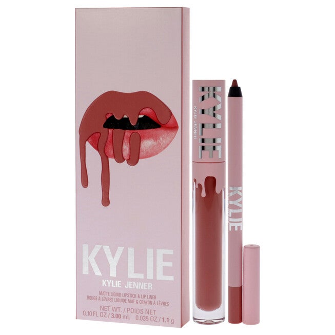 Matte Lip Kit - 301 Angel by Kylie Cosmetics for Women - 2 Pc 0.10oz Matte Liquid Lipstick, 0.039oz Lip Liner, NA, alternate image number null