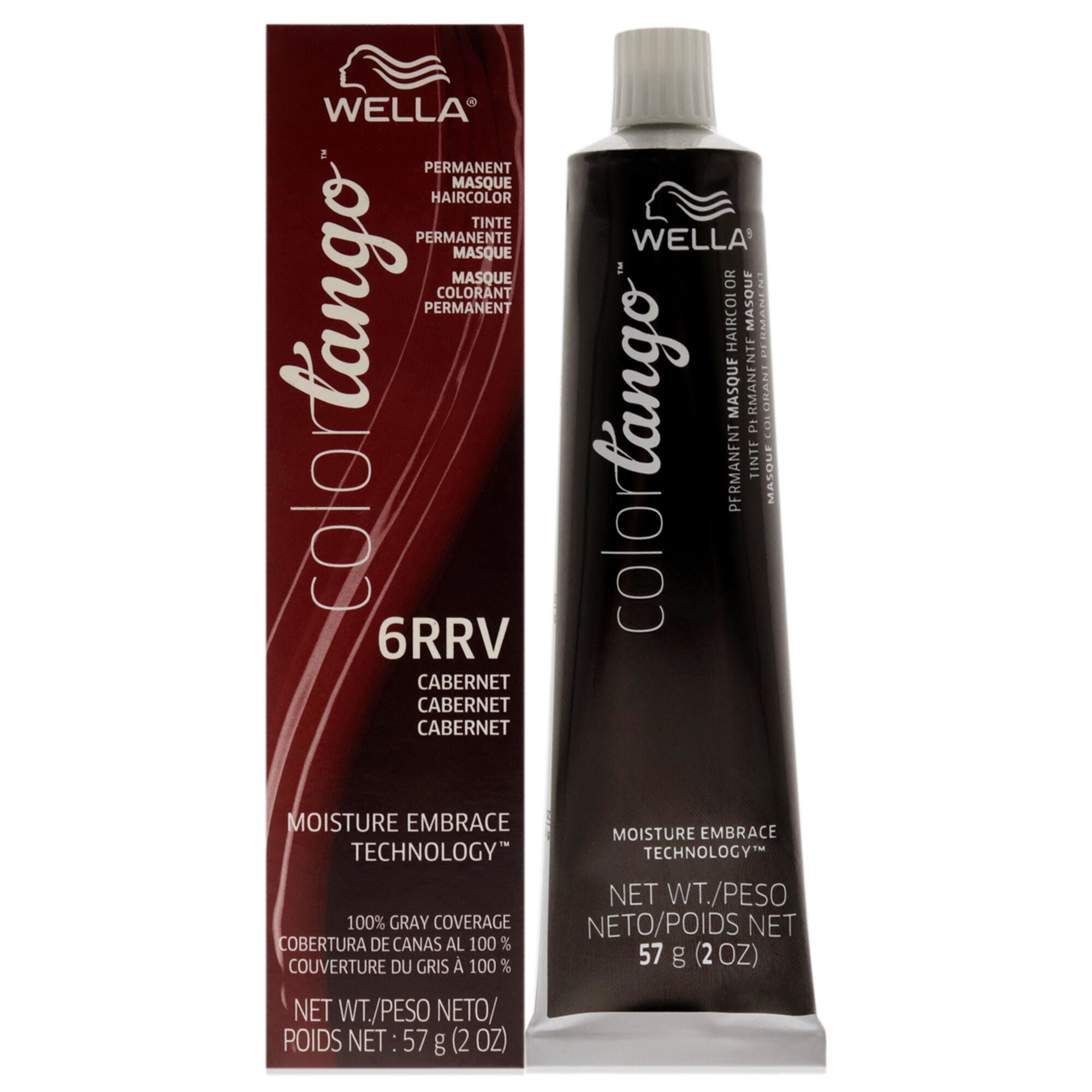 Color Tango Permanent Hair Color - 6RRV Cabernet by Wella for Unisex - 2 oz Hair Color, See Description, hi-res image number 0