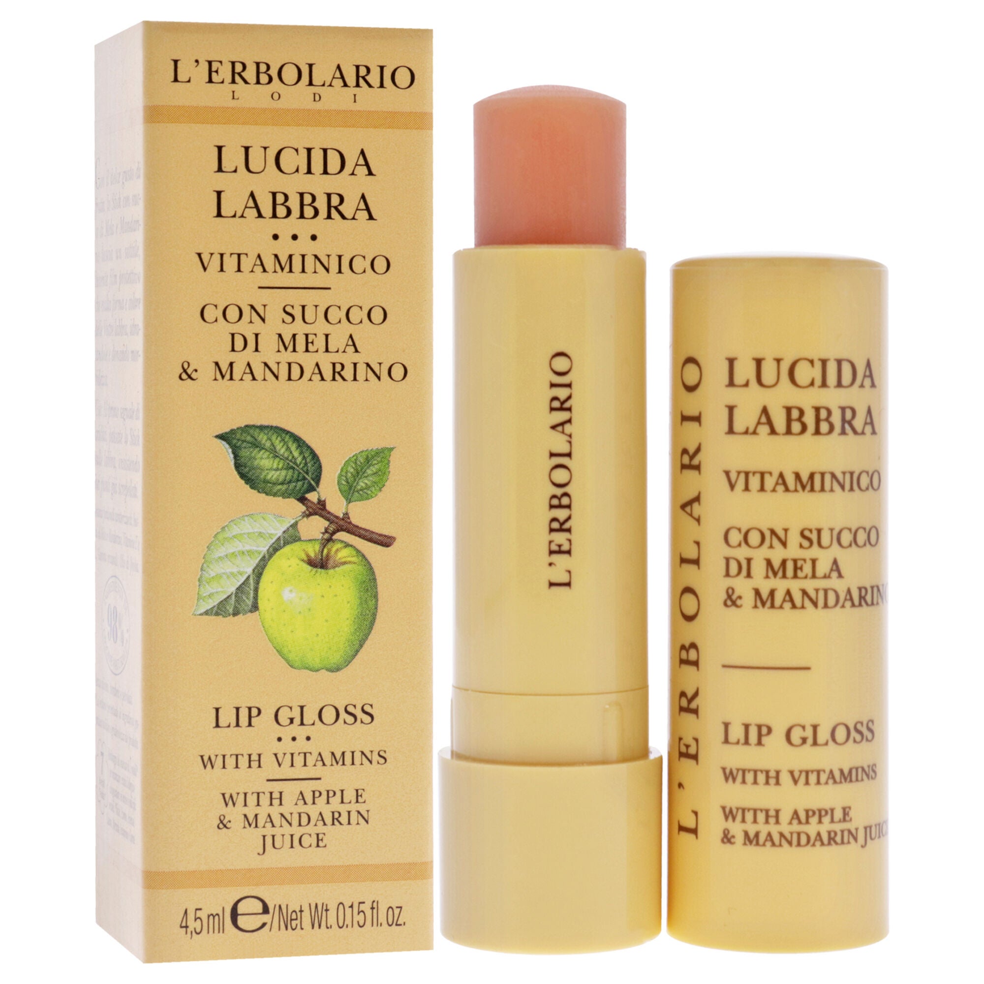 Lip Gloss - Apple and Mandarin Juice by LErbolario for Unisex - 0.15 oz Lip Balm, , alternate image number 6