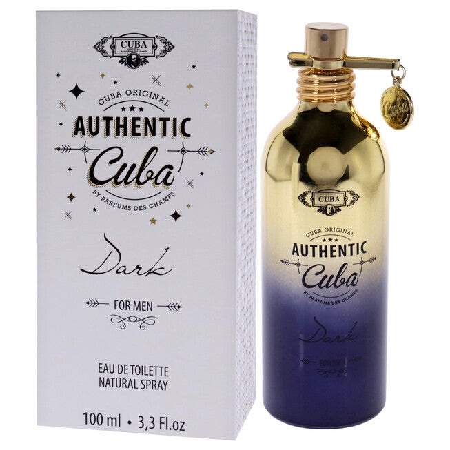 Cuba Authentic Dark by Cuba for Men - 3.3 oz EDT Spray, , alternate image number null