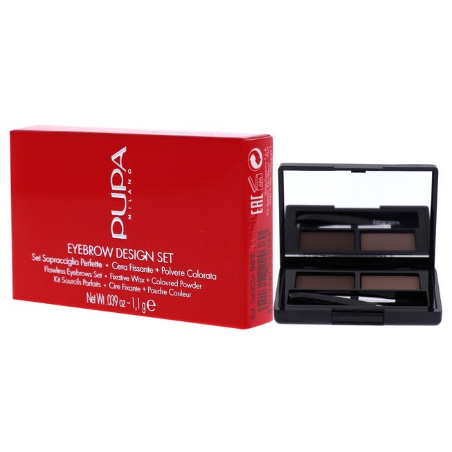 Eyebrow Design Set - 002 Brown by Pupa Milano for Women - 0.039 oz Eyebrow, See Description, alternate image number 3