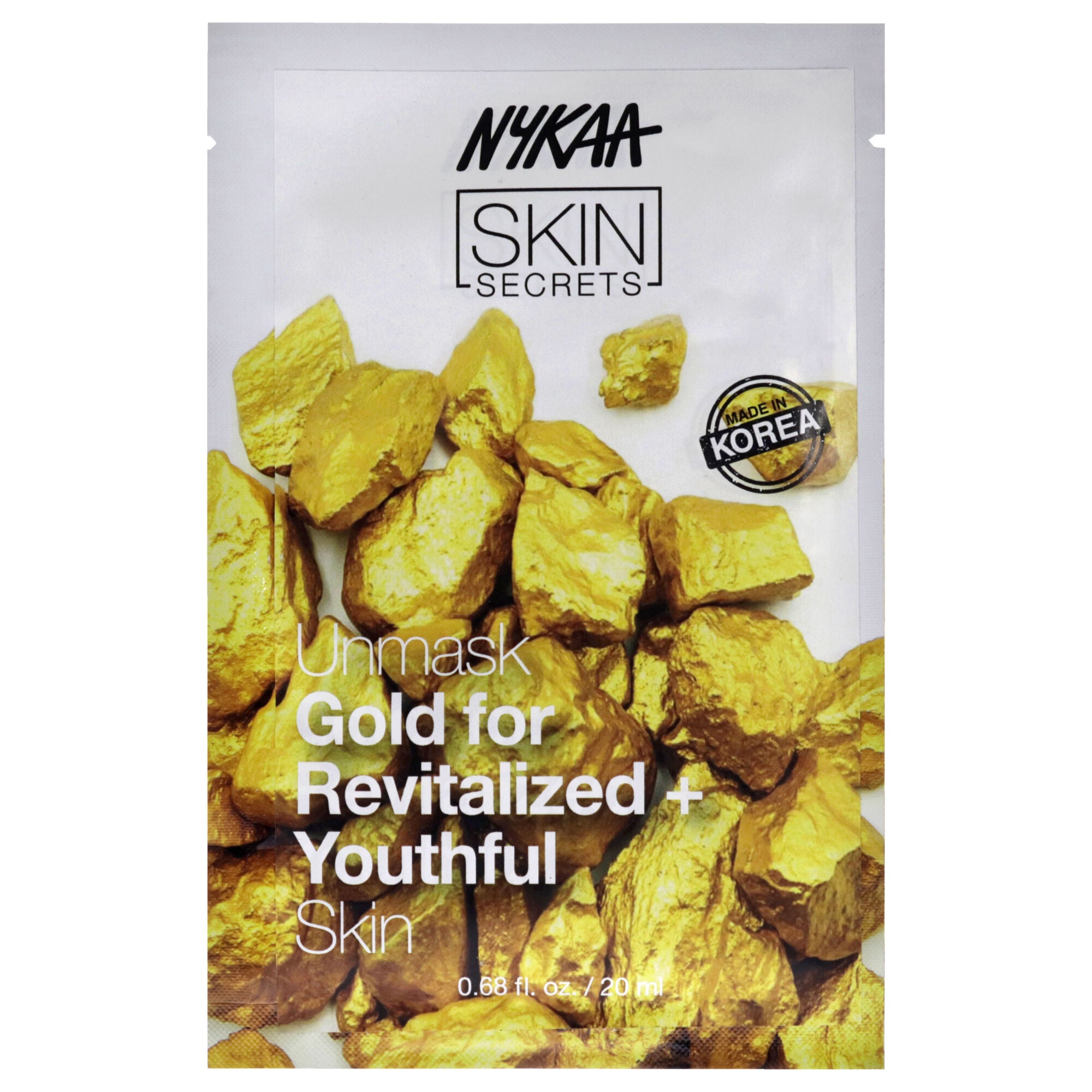 Skin Secrets Sheet Mask - Gold by Nykaa Naturals for Women - 1 Pc Mask, See Description, hi-res image number 0