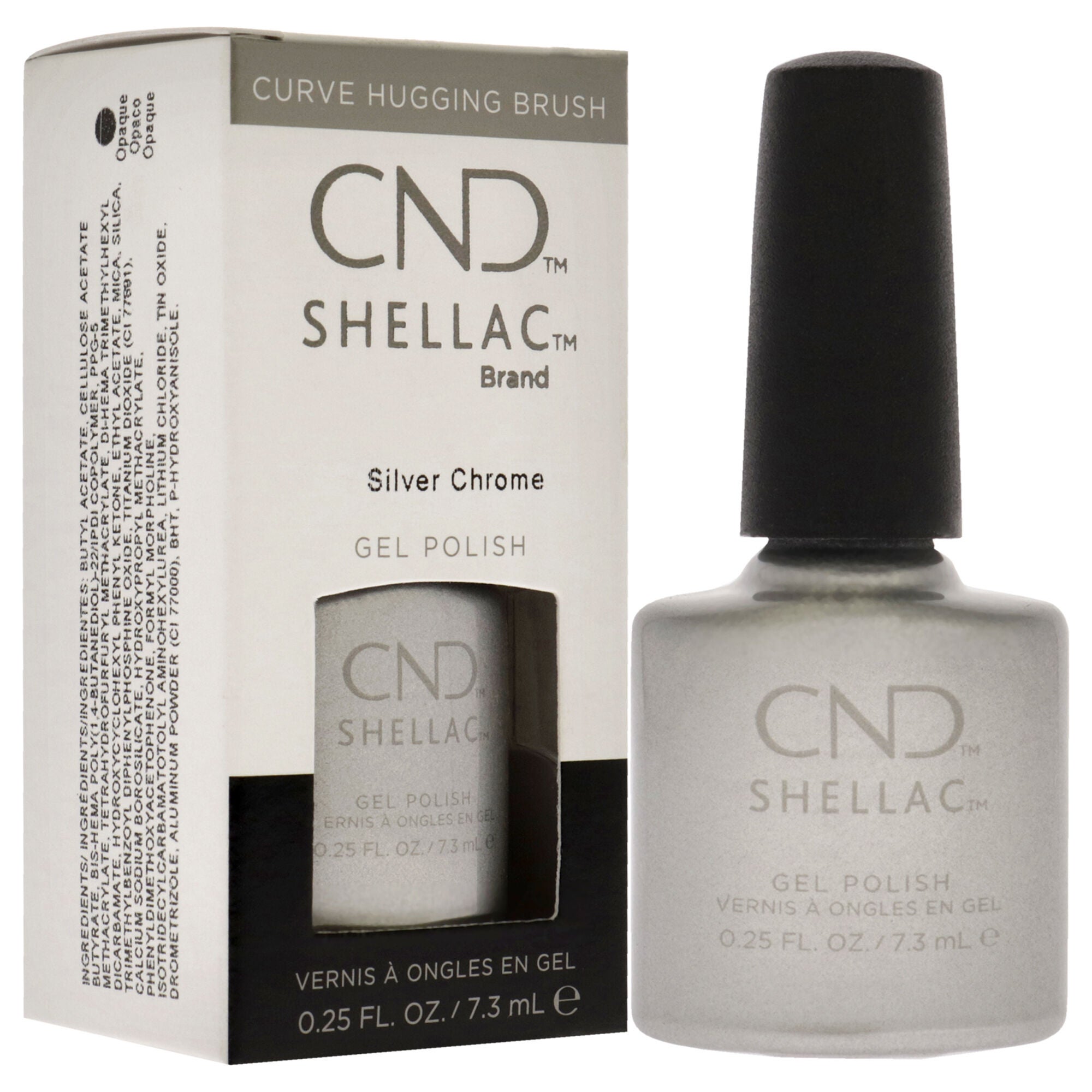Shellac Nail Color - Silver Chrome by CND for Women - 0.25 oz Nail Polish, See Description, alternate image number 2