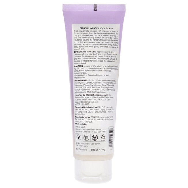Wanderlust Body Scrub - French Lavender by Nykaa Naturals for Women - 4.93 oz Scrub, See Description, alternate image number null