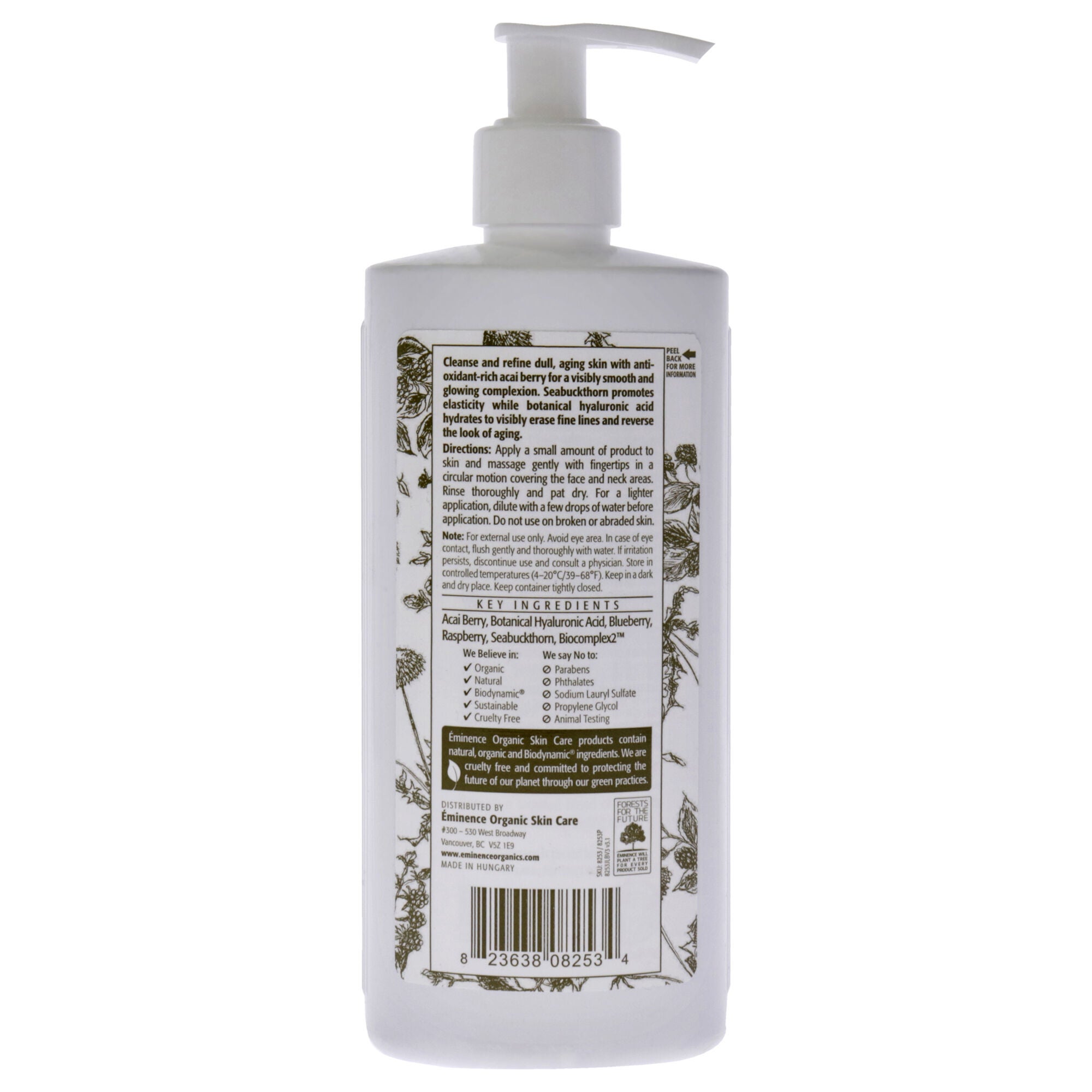 Firm Skin Acai Cleanser by Eminence for Unisex - 8.4 oz Cleanser, , alternate image number 4