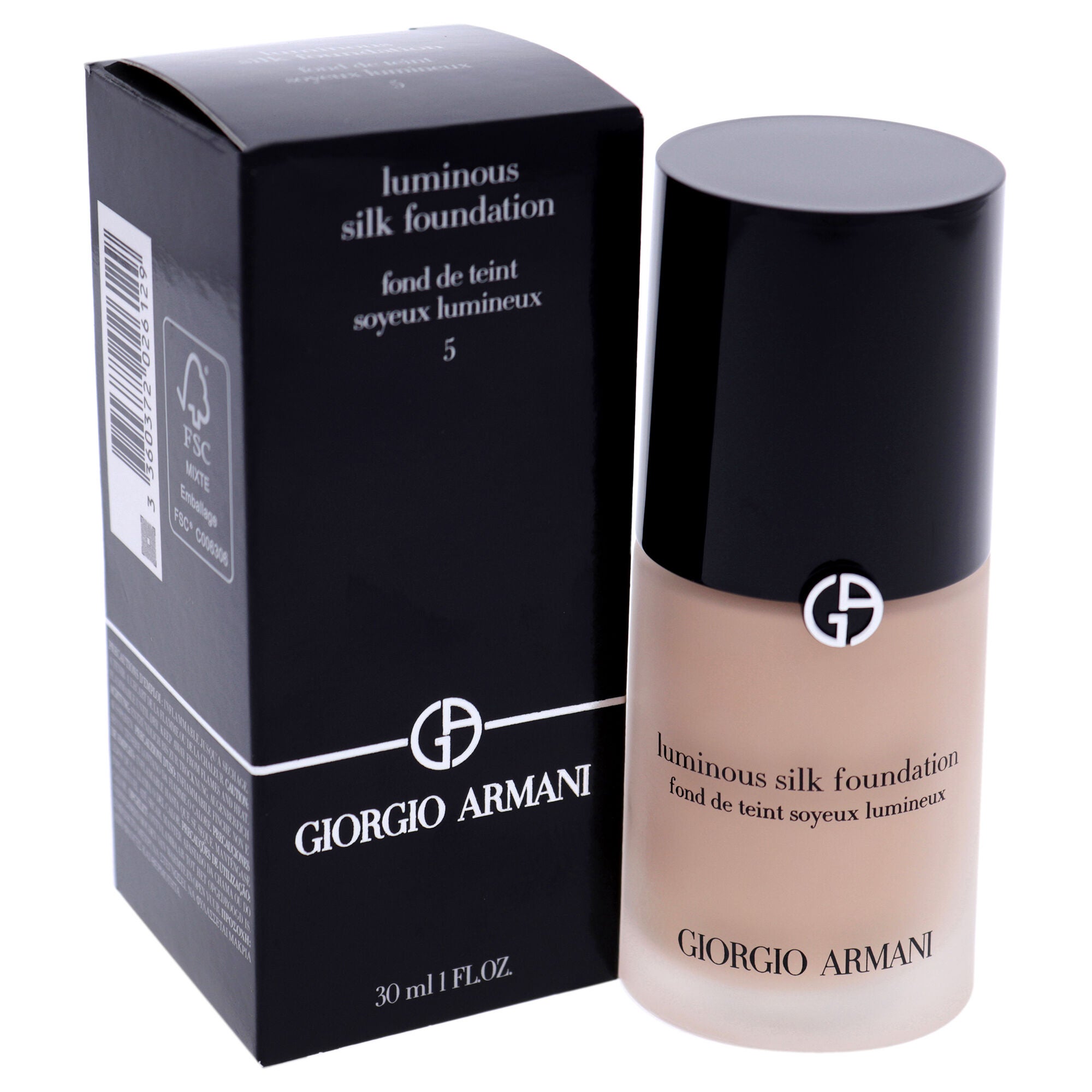 Luminous Silk Foundation - 5 Medium Neutral by Giorgio Armani for Women - 1 oz Foundation, , alternate image number 8