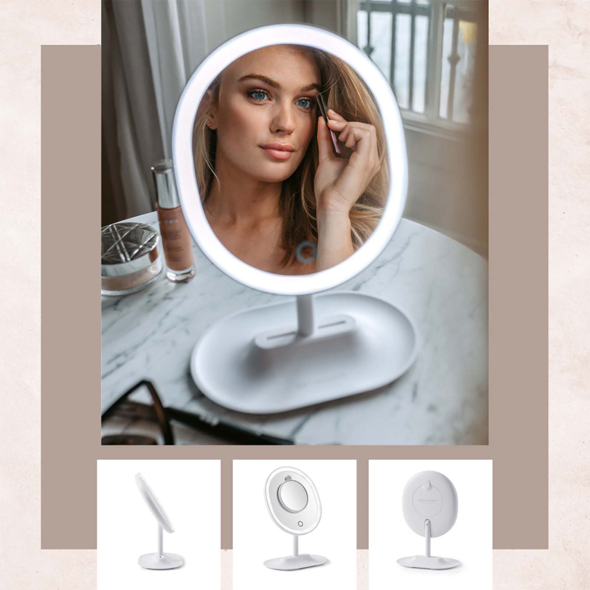 Original Lighted Makeup Mirror by Browgame for Women - 1 Pc Mirror, See Description, alternate image number 3
