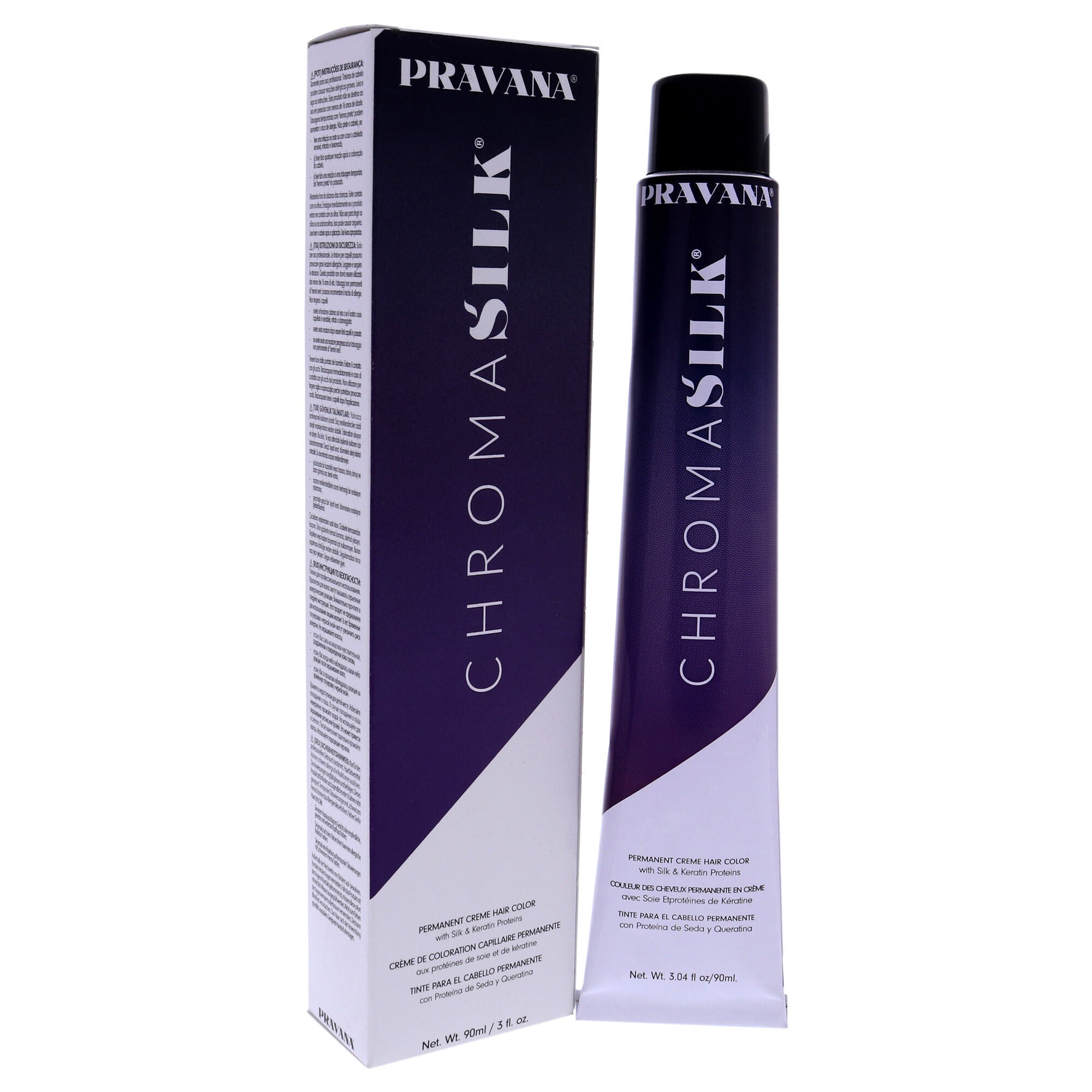 ChromaSilk Creme Hair Color - 5.66 Light Intense Red Brown by Pravana for Unisex - 3 oz Hair Color, See Description, alternate image number 1