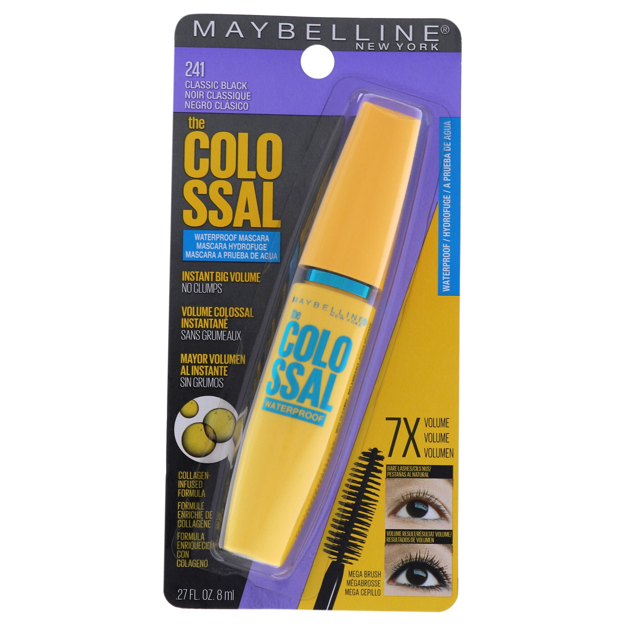The Colossal Volum Express Waterproof Mascara - # 241 Classic Black by Maybelline for Women - 0.27 oz Mascara, , alternate image number 1