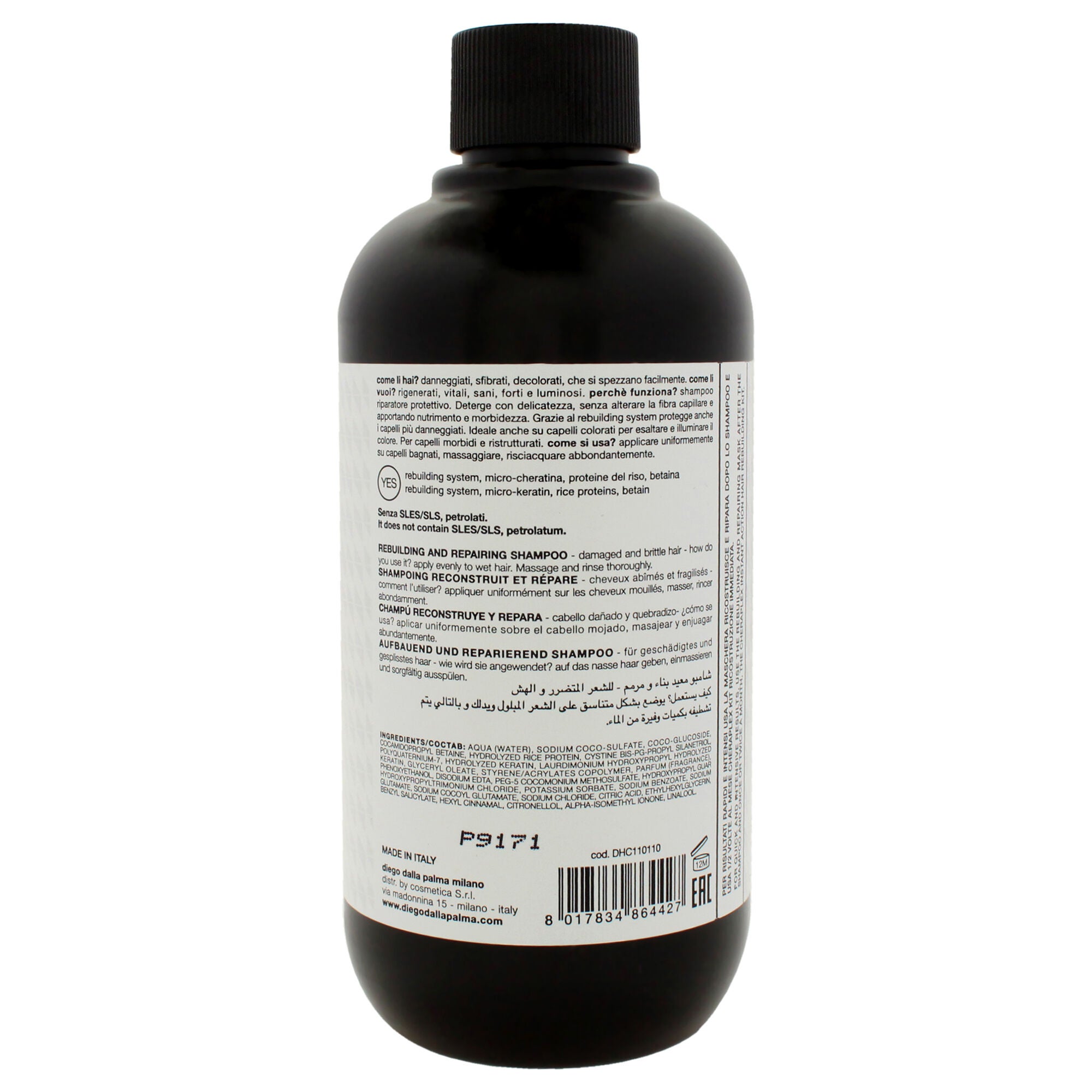 Cheraplex Rebuilding and Repairing Shampoo by Diego Dalla Palma for Unisex - 8.5 oz Shampoo, See Description, alternate image number 2