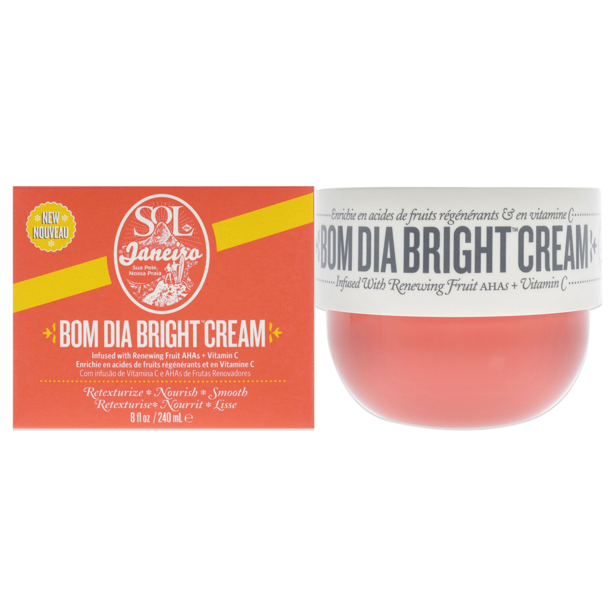Bom Dia Bright Cream by Sol de Janeiro for Unisex - 8 oz Cream, NA, hi-res image number 0