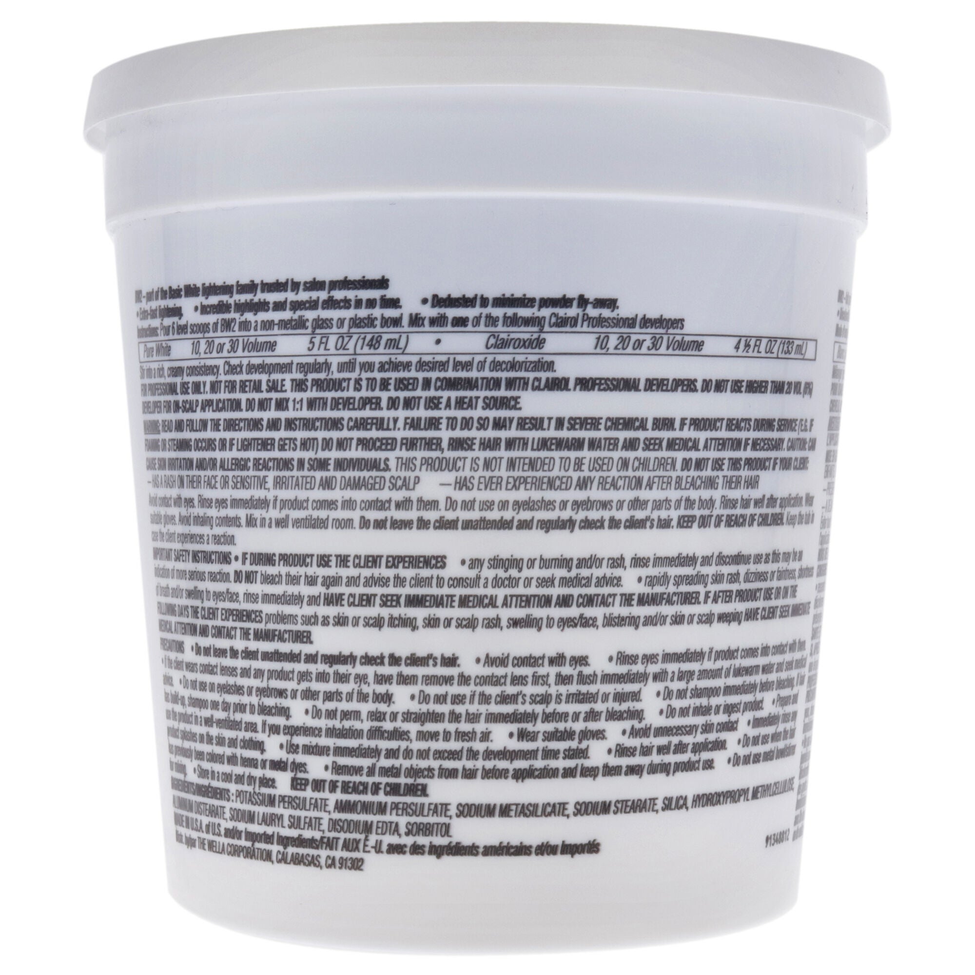 Professional Basic White 2 Powder Lighteners by Clairol for Unisex - 8 oz Lightener, , alternate image number 3