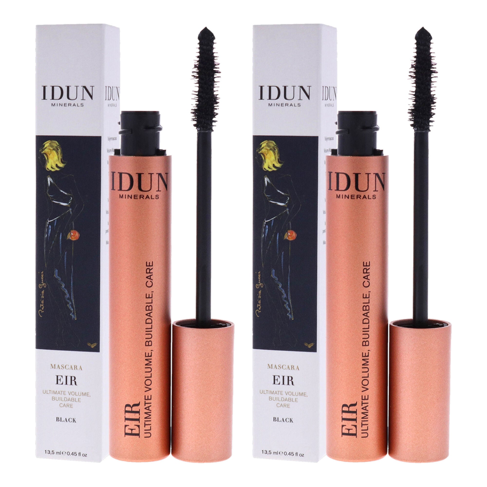 Eir Mascara - 013 Black by Idun Minerals for Women - 0.45 oz Mascara - Pack of 2, , alternate image number 7