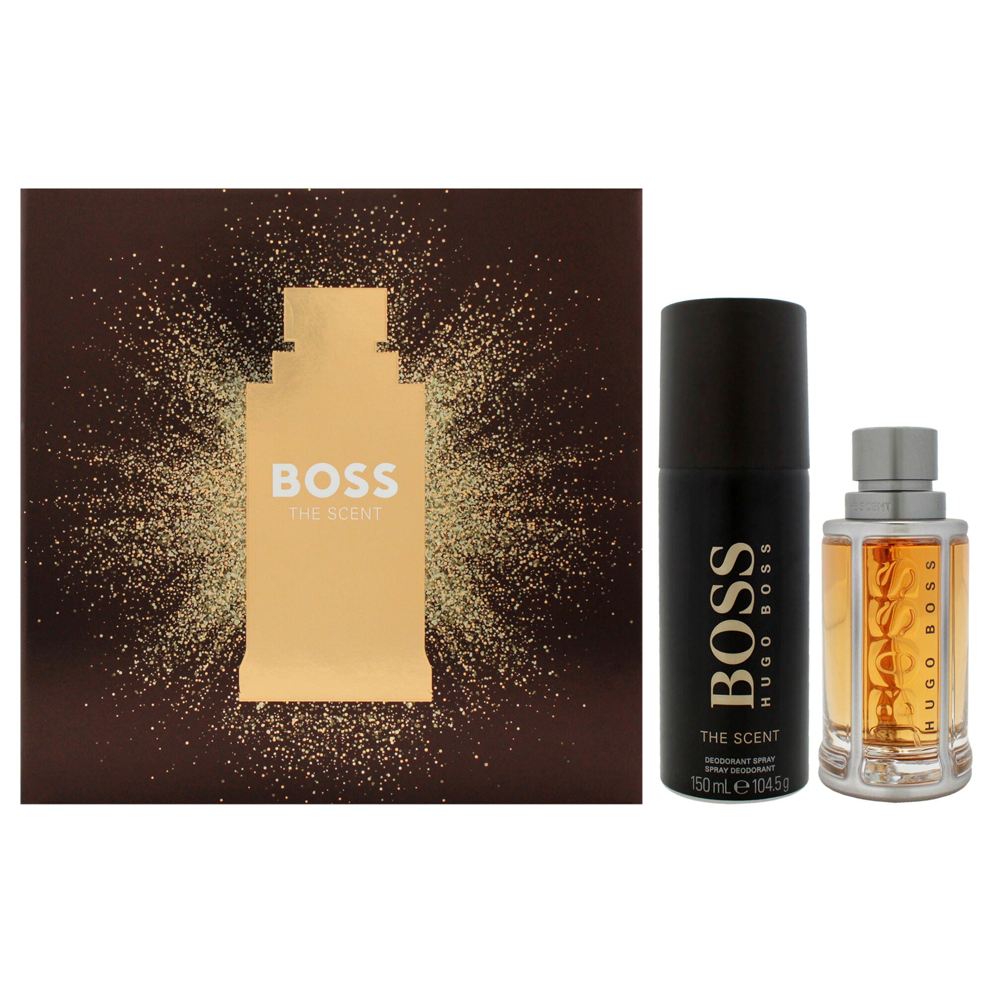 Boss The Scent by Hugo Boss for Men - 2 Pc Gift Set 1.6oz EDT Spray, 5oz Deodorant Spray, Clear, hi-res image number 0
