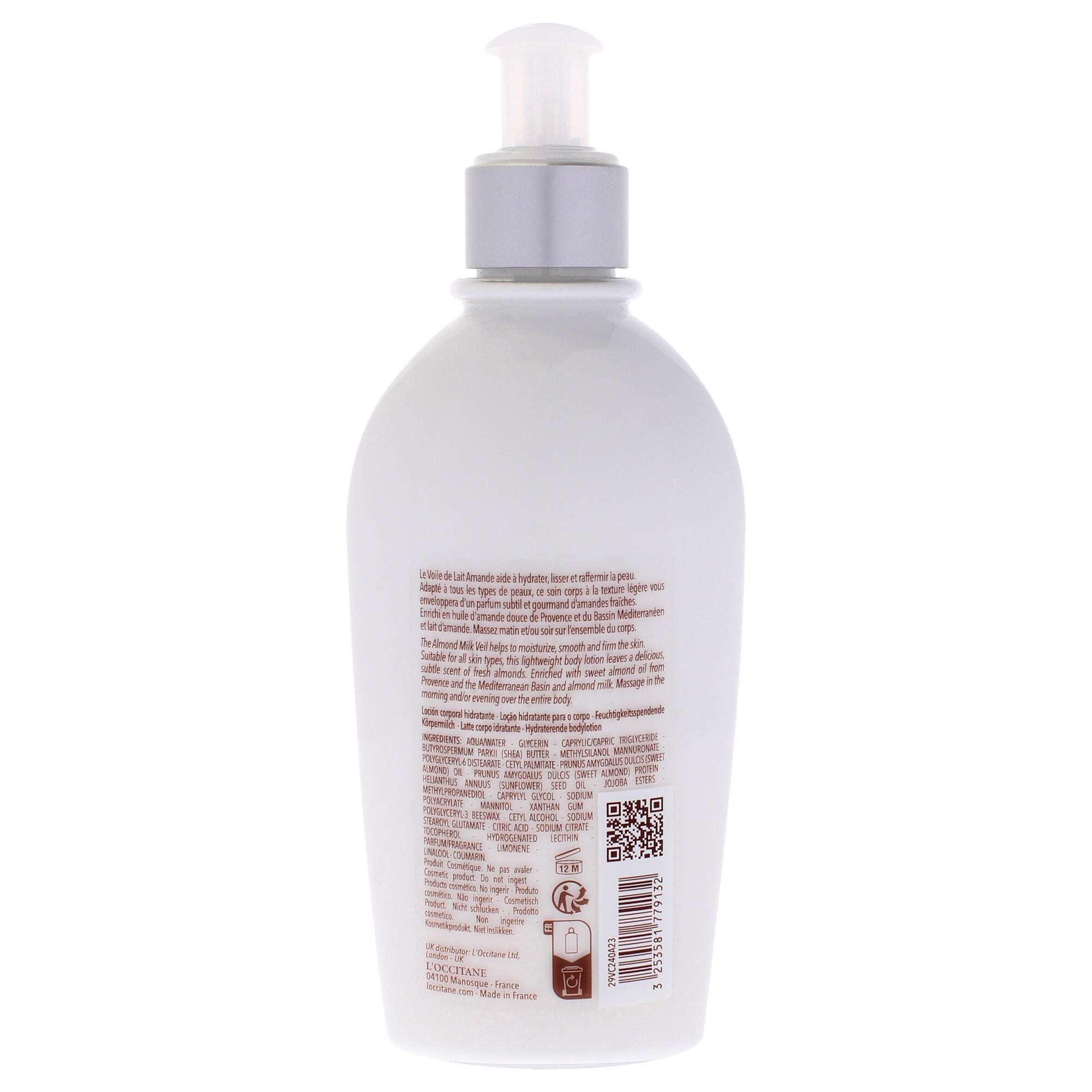 Almond Milk Veil by LOccitane for Unisex - 8 oz Body Milk, See Description, alternate image number 1
