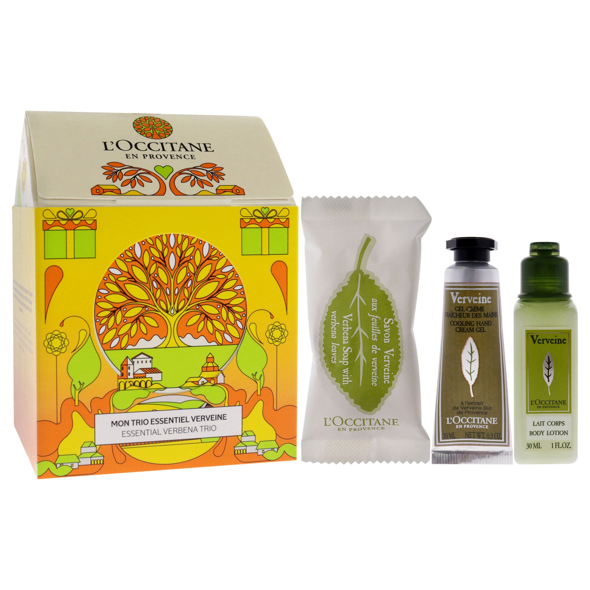 Essential Trio - Verbena by LOccitane for Unisex - 3 Pc 0.88oz Soap - Verbena Leaves, 1oz Body Lotion - Verbena, 0.3oz Hand Cream - Verbena, , alternate image number 6