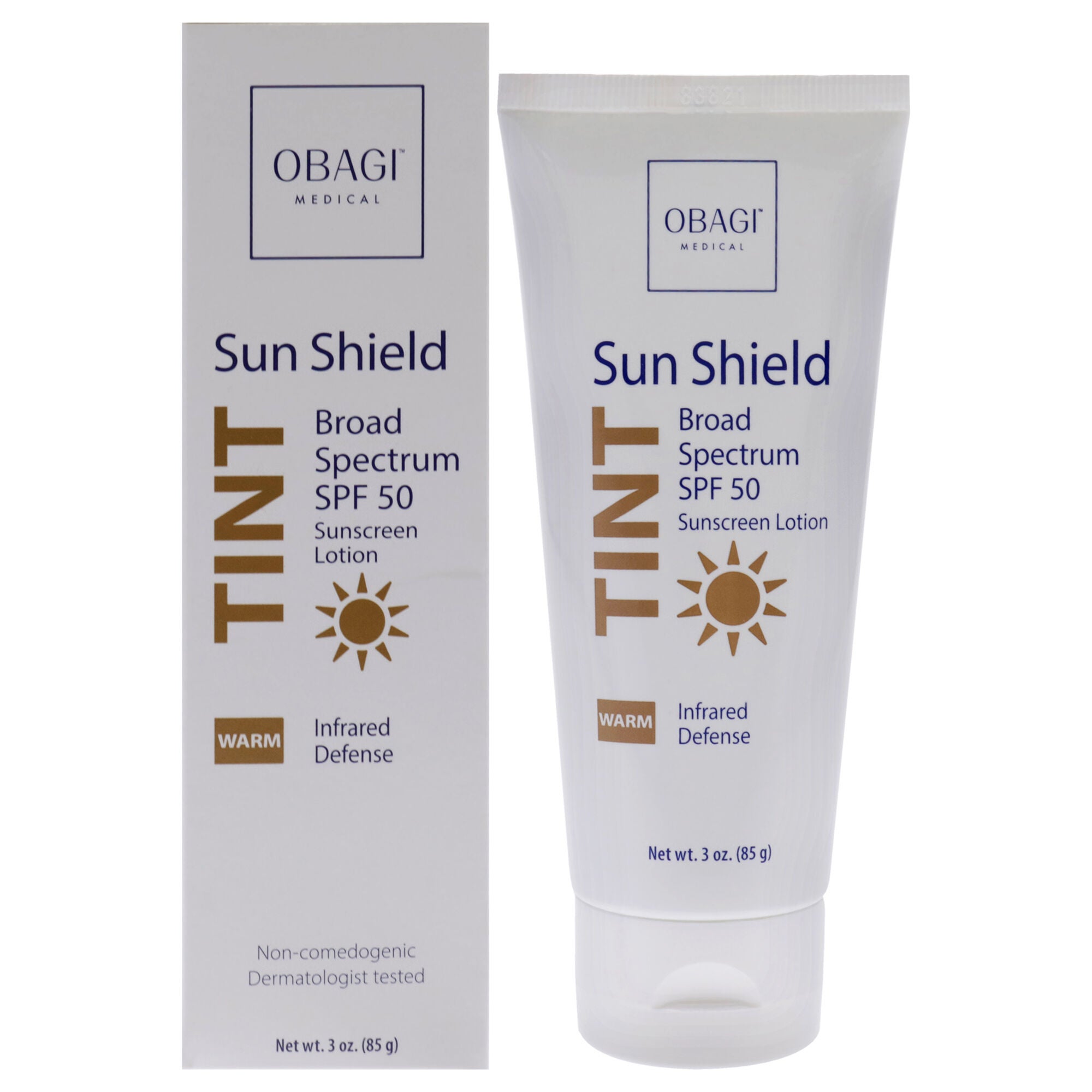 Sun Shield Tint SPF 50 - Warm by Obagi for Unisex - 3 oz Sunscreen, See Description, hi-res image number 0