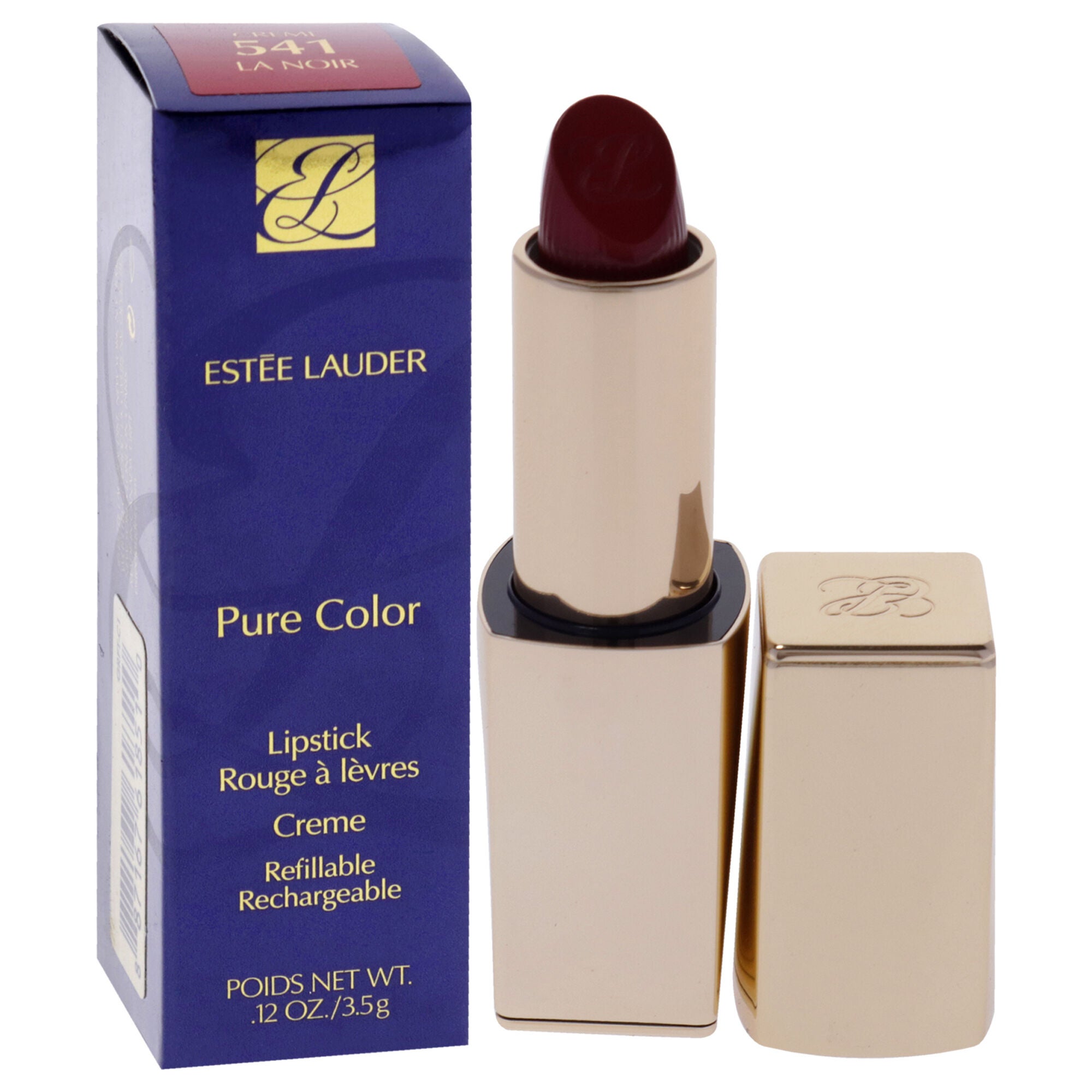 Pure Color Creme Lipstick - 541 La Noir by Estee Lauder for Women - 0.12 oz Lipstick (Refillable), See Description, alternate image number 1