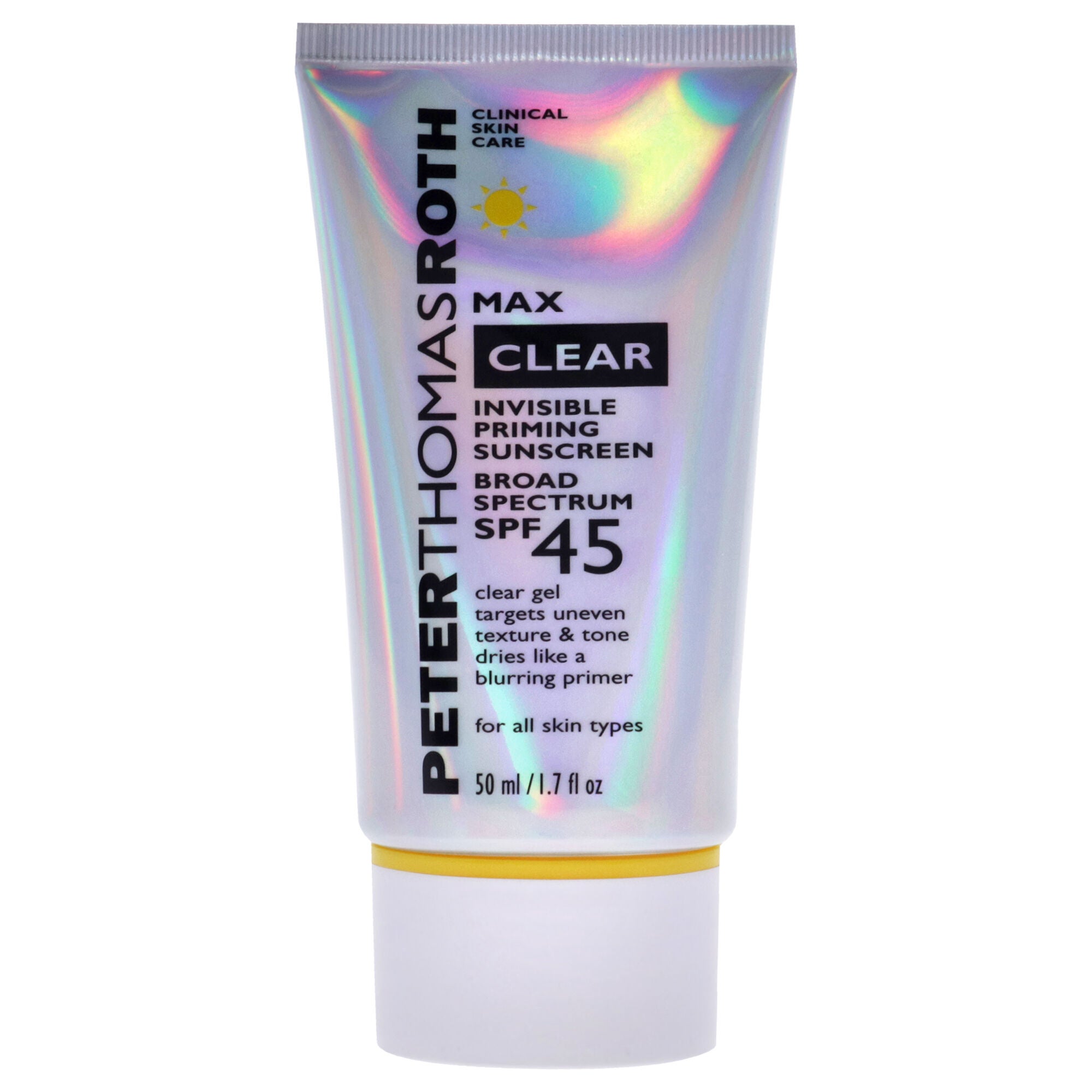 Clear Invisible Priming Sunscreen SPF 45 by Peter Thomas Roth for Unisex - 1.7 oz Sunscreen, See Description, alternate image number 4