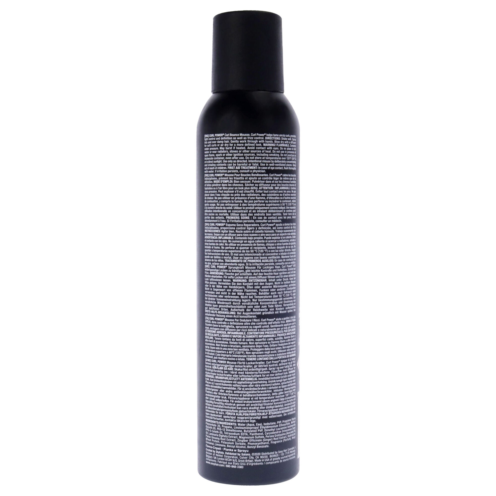 Curly Sexy Hair Curl Power Spray Foam by Sexy Hair for Unisex - 8.4 oz Mousse, See Description, alternate image number 1