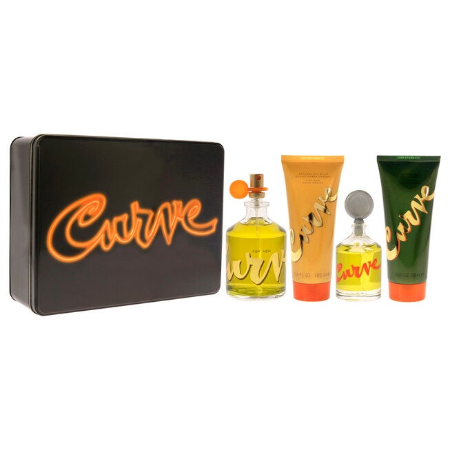 Curve by Liz Claiborne for Men - 4 Pc Gift Set 4.2oz EDC Spray, 0.25oz EDC Splash, 3.4oz After Shave Balm, 3.4oz Shower Gel, NA, alternate image number null