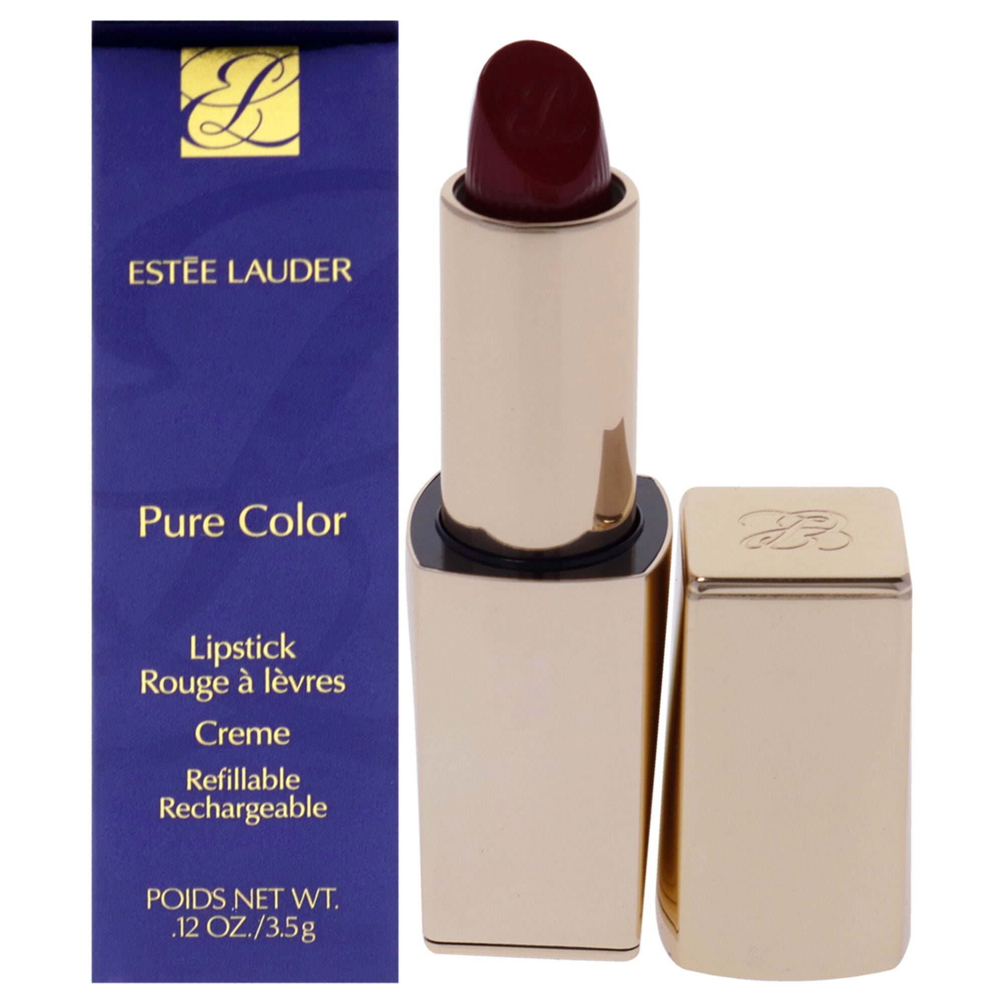 Pure Color Creme Lipstick - 541 La Noir by Estee Lauder for Women - 0.12 oz Lipstick (Refillable), See Description, hi-res image number 0