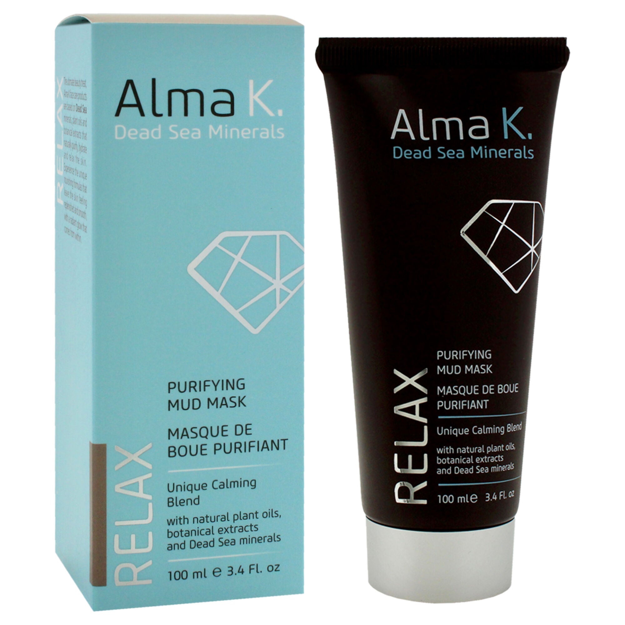 Purifying Mud Mask by Alma K for Women - 3.4 oz Mask, See Description, alternate image number 1