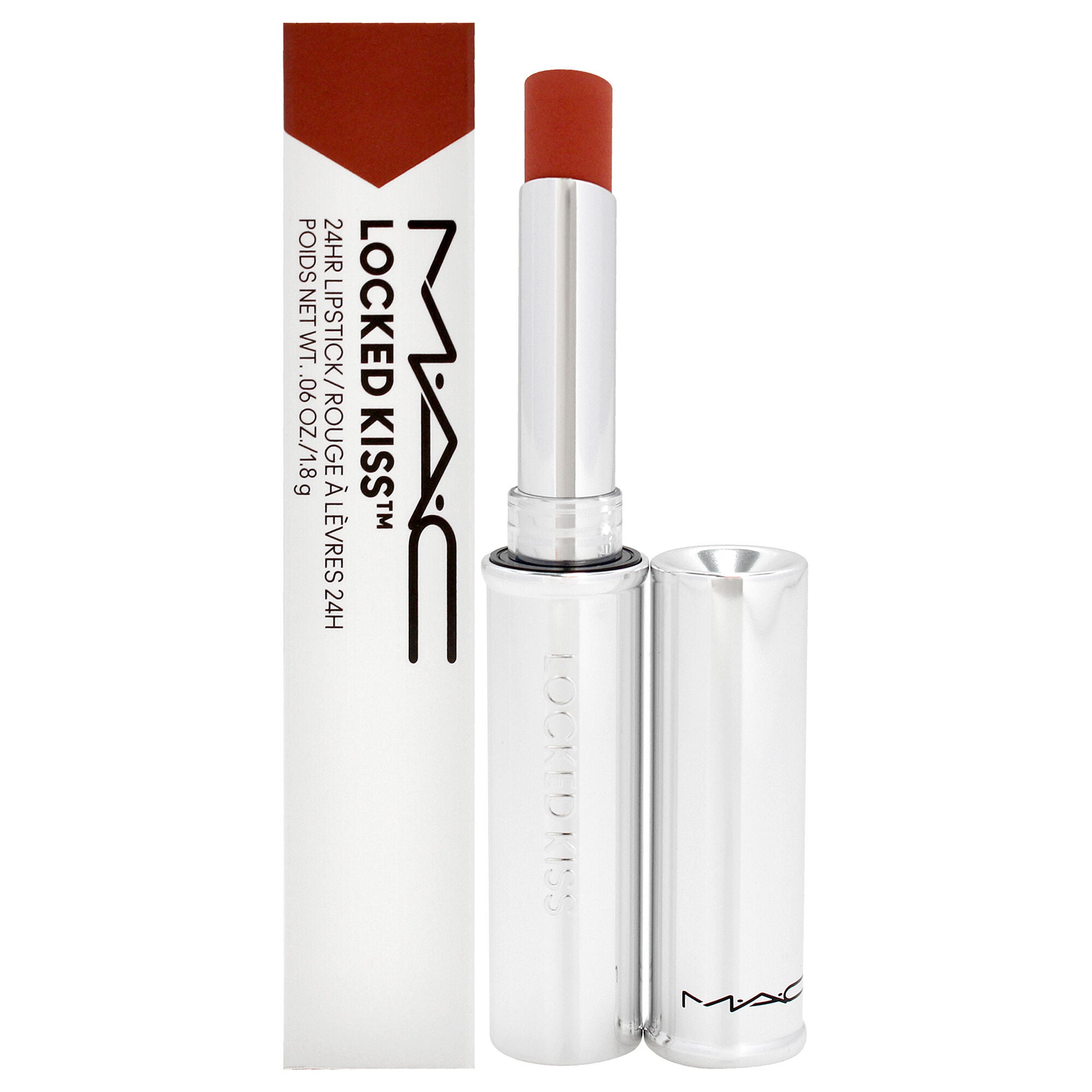 Locked Kiss 24 Hr Lipstick - 60 Mult it Over and Over by MAC for Women - 0.06 oz Lipstick, Red, hi-res image number 0