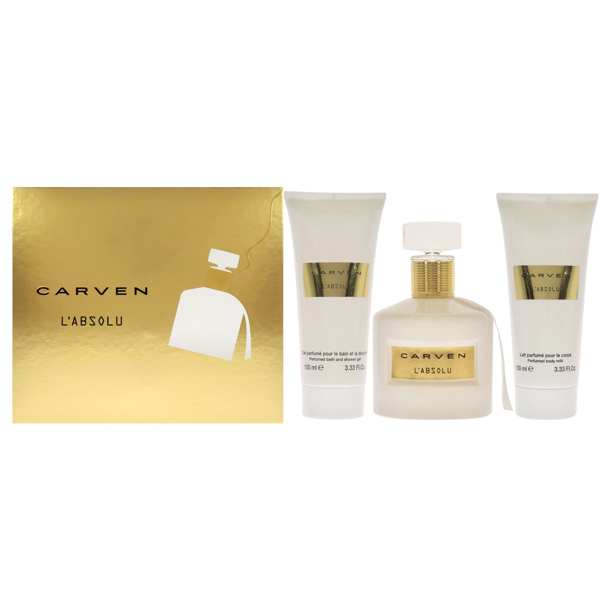 LAbsolu by Carven for Women - 3 Pc Gift Set 3.33oz EDP Spray, 3.33oz Perfumed Body Milk, 3.33oz Perfumed Bath and Shower Gel, , alternate image number 4