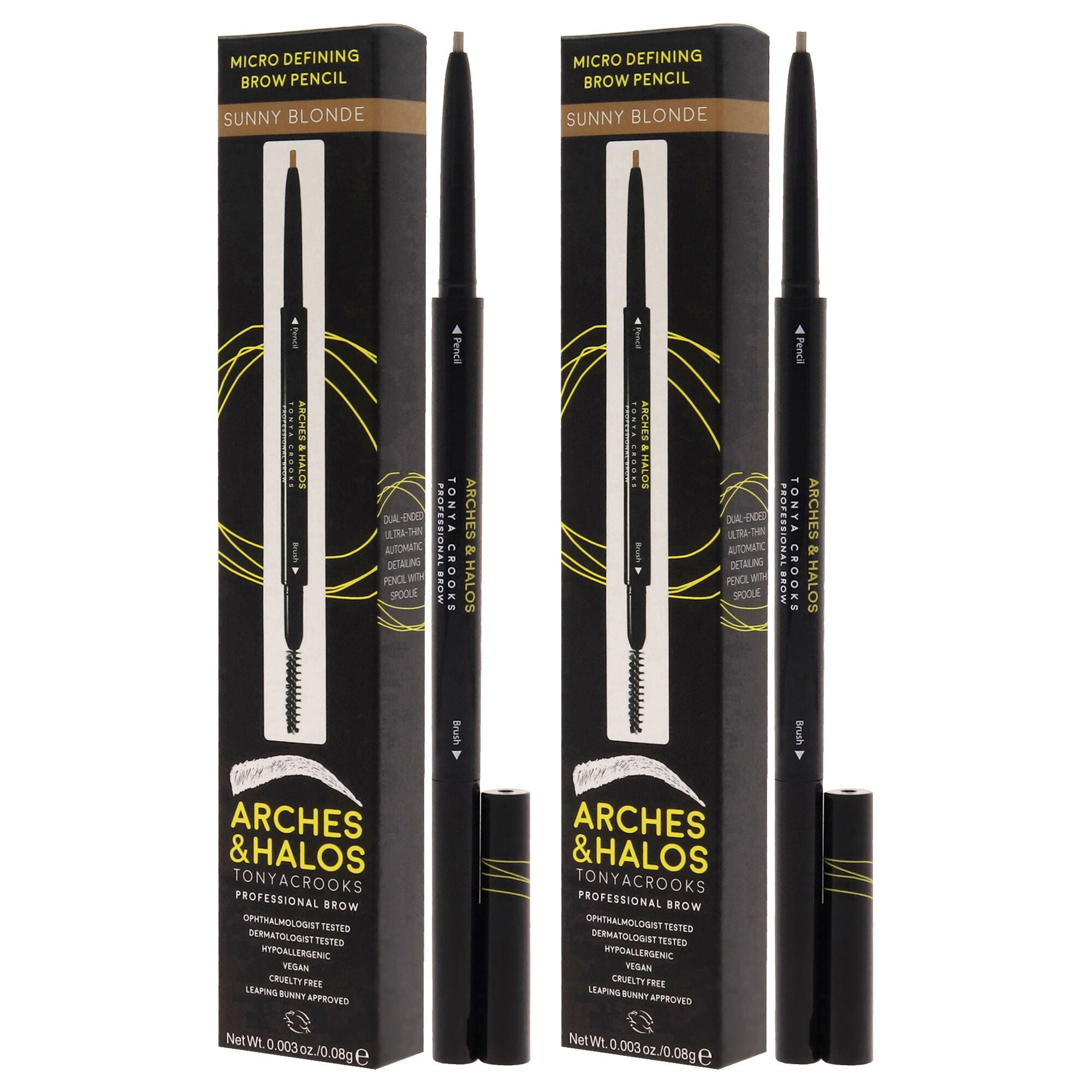 Micro Defining Brow Pencil - Sunny Blonde by Arches and Halos for Women - 0.003 oz Eyebrow Pencil - Pack of 2, , alternate image number 7