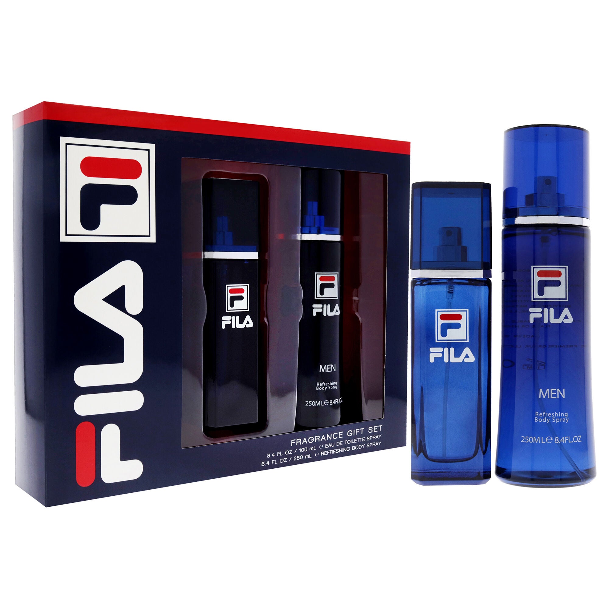Fila by Fila for Men - 2 Pc Gift Set 3.4oz EDT Spray, 8.4oz Body Spray, See Description, alternate image number 1