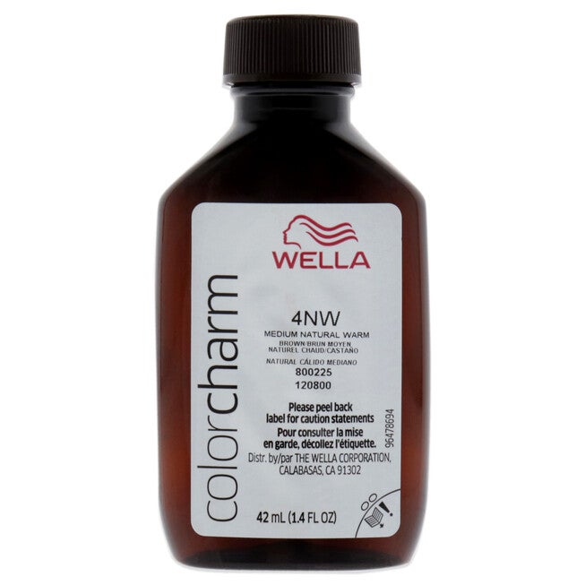 Color Charm Permanent Liquid Haircolor - 4NW Medium Natural Warm Blonde by Wella for Unisex - 1.4 oz Hair Color, NA, alternate image number null