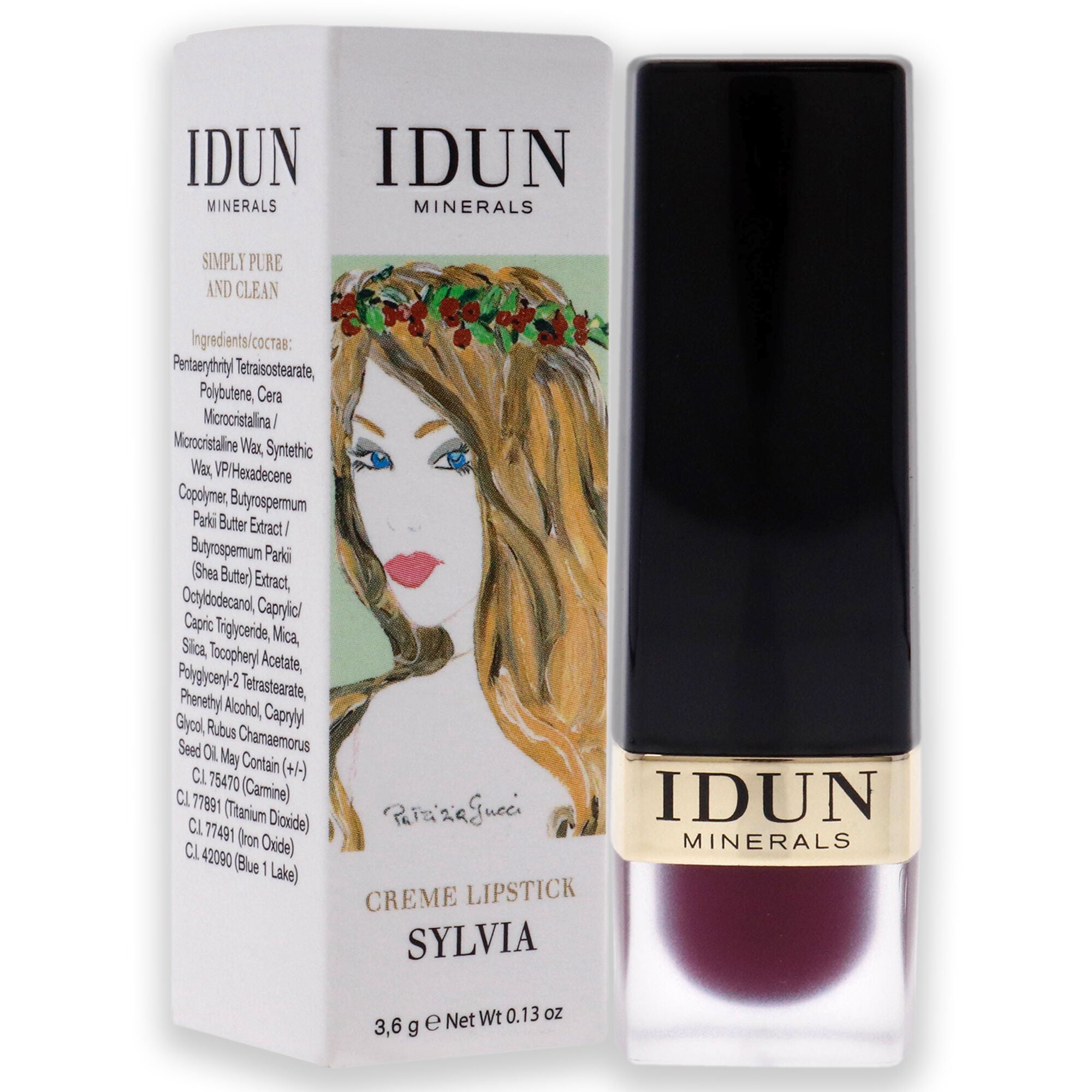 Creme Lipstick - 206 Sylvia by Idun Minerals for Women - 0.13 oz Lipstick, See Description, alternate image number 2