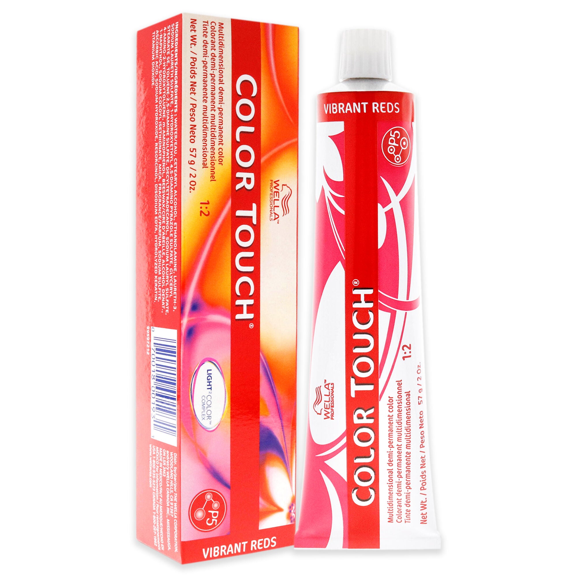 Color Touch Demi-Permanent Color - 44 65 Intense Medium Brown-Violet Red-Violet by Wella for Unisex - 2 oz Hair Color, See Description, alternate image number 2
