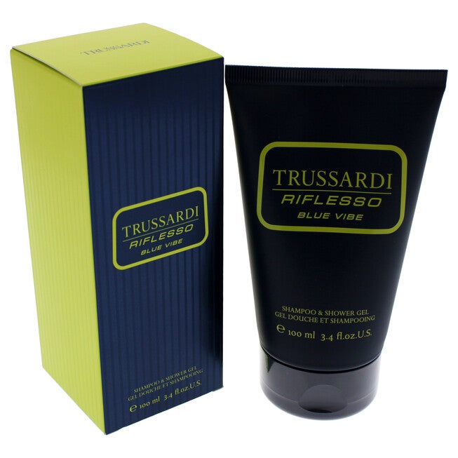 Riflesso Blue Vibe by Trussardi for Men - 3.4 oz Shampoo and Shower Gel, See Description, alternate image number 3