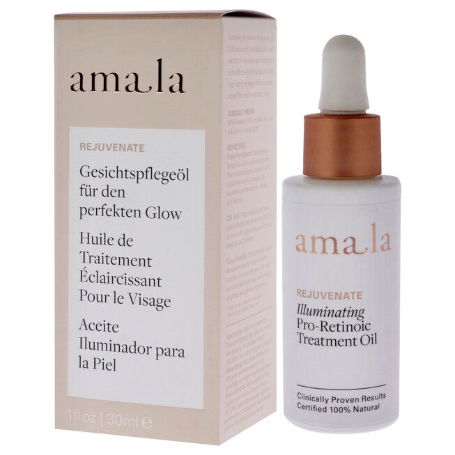 Illuminating Pro-Retinoic Treatment Oil by Amala for Women - 1 oz Oil, , alternate image number 7