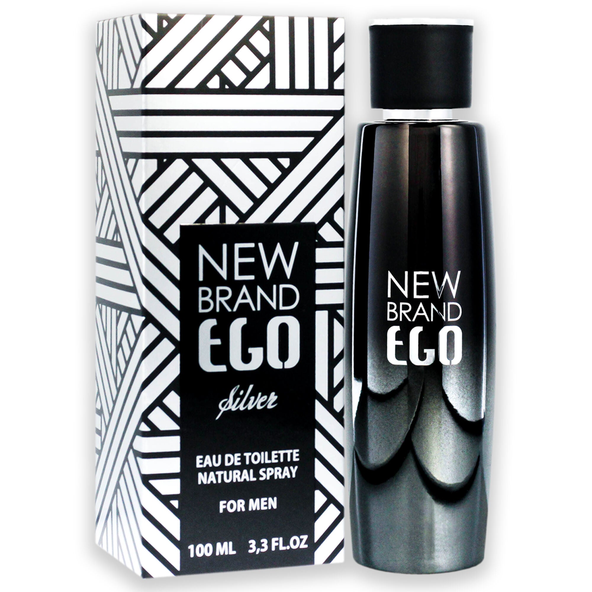 Ego Silver by New Brand for Men - 3.3 oz EDT Spray, Clear, alternate image number 1