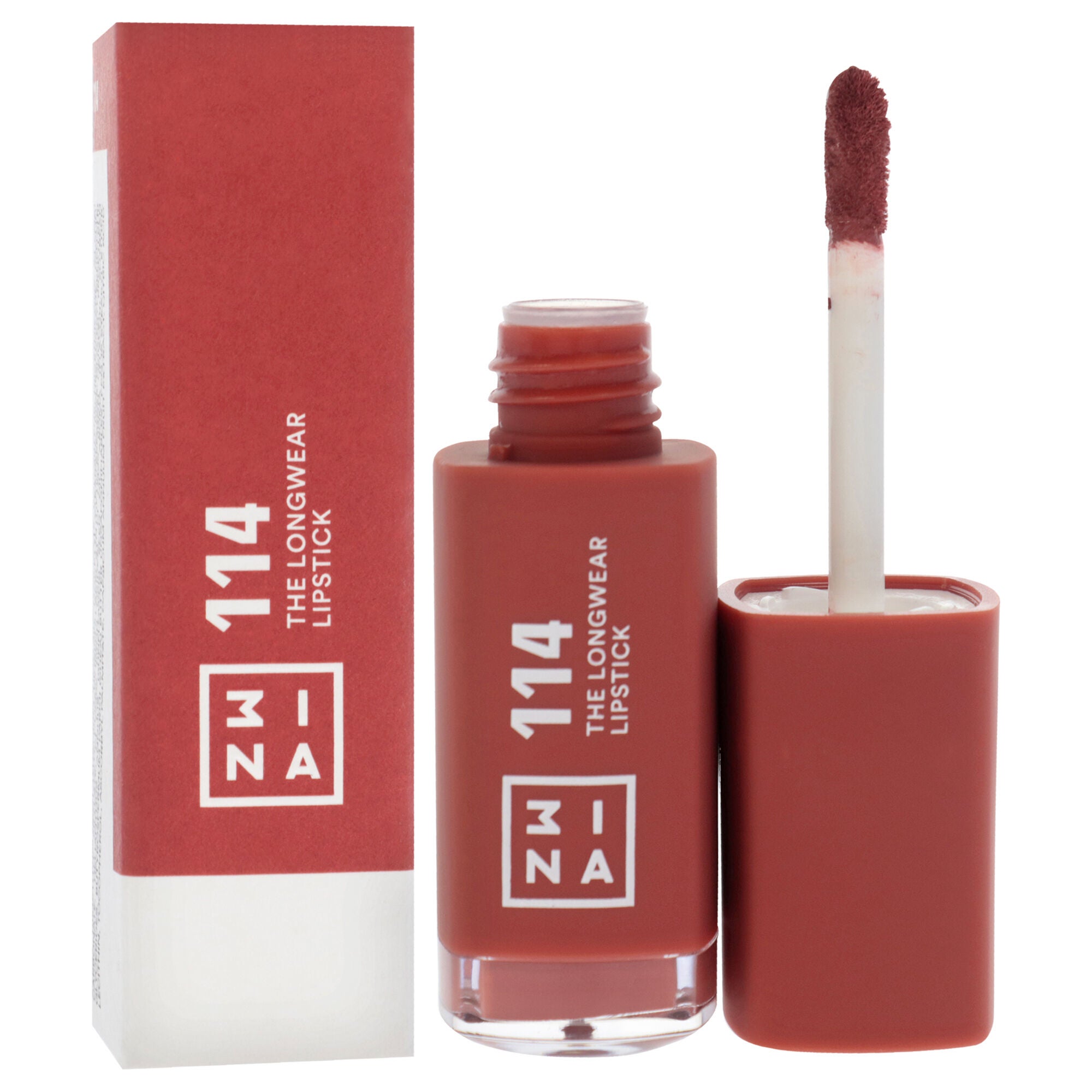 The Longwear Lipstick - 114 Brown by 3INA for Women - 0.20 oz Lipstick, See Description, alternate image number 1
