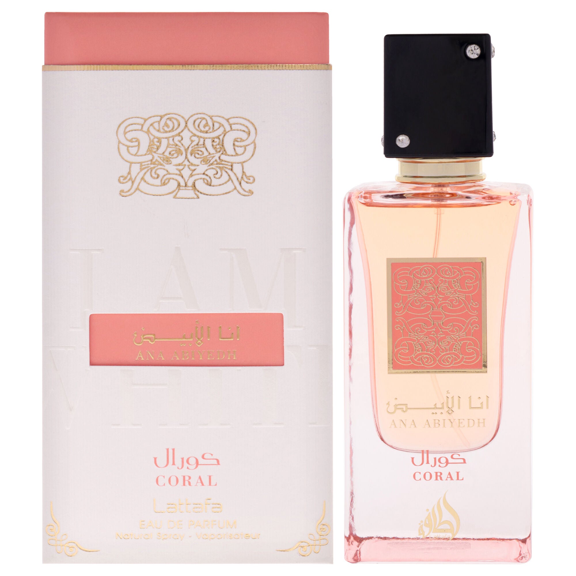 Ana Abiyedh Coral by Lattafa for Unisex - 2.04 oz EDP Spray, Clear, hi-res image number 0