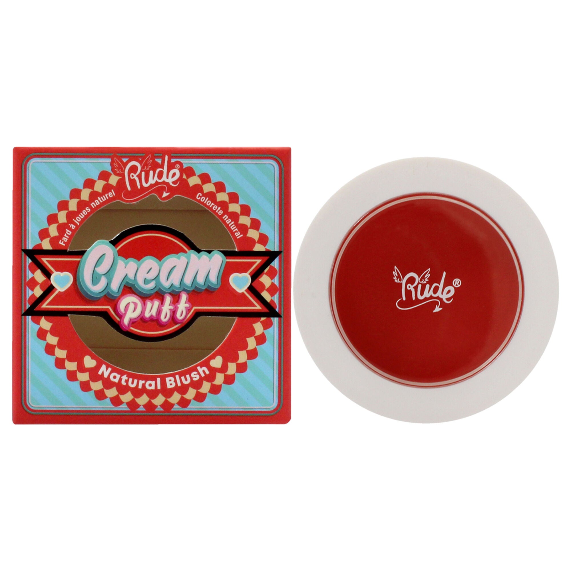 Cream Puff Natural Blush - Creamsicle by Rude Cosmetics for Women - 0.21 oz Blush, See Description, hi-res image number 0